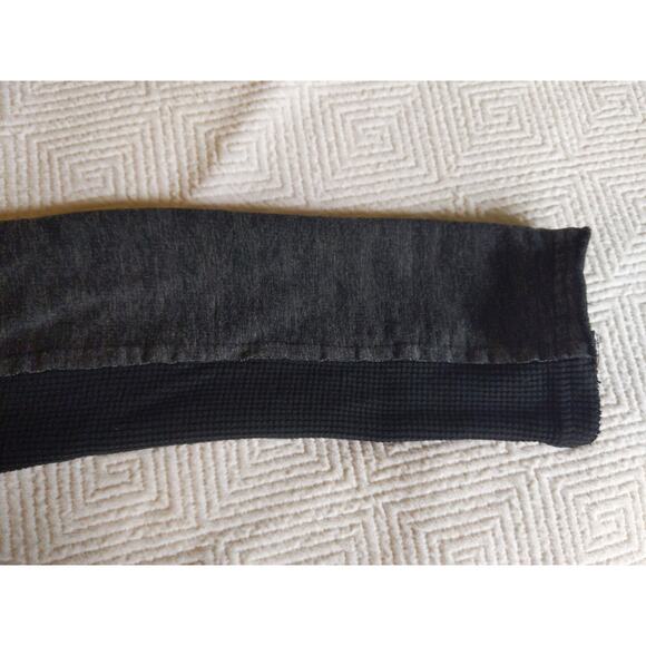 Italian Made Moto Jacket Gray Asymmetric Zip Raw Edge Draped Avant Garde Large - Picture 3 of 8